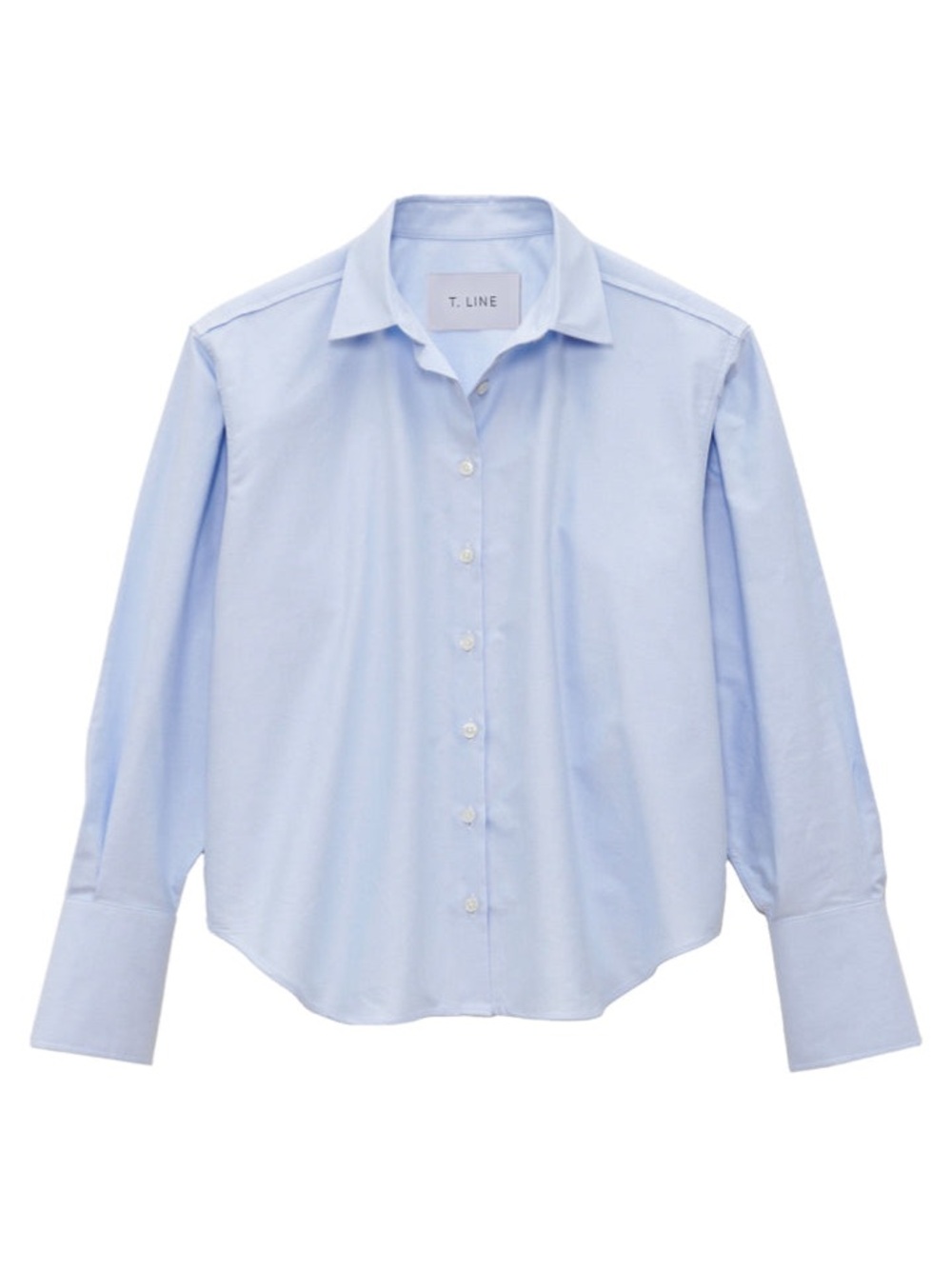T. Line The Isabel Shirt Blue Oxford Button Up S/M